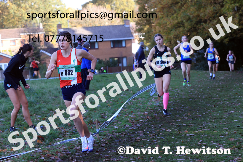 Senior Womens 2025 National Cross Country Relays, Berry Hill Park, Mansfield. Photo: David T. Hewitson/Sports for All Pics